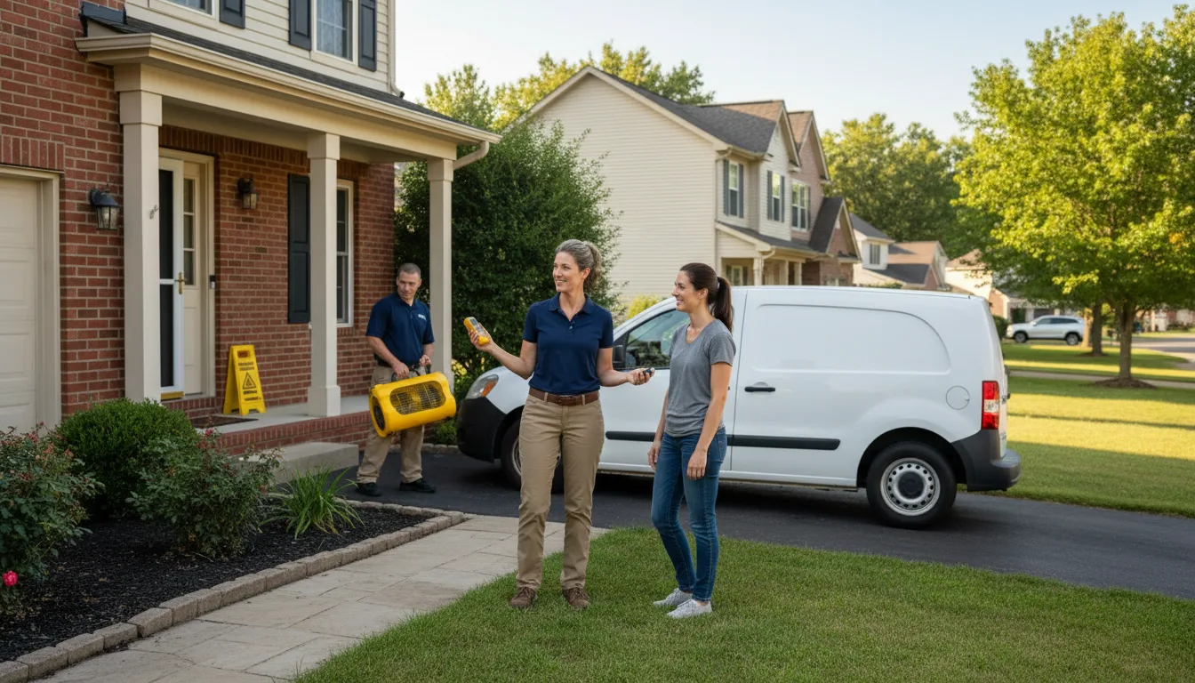 Residential water damage restoration in Houghton, NY